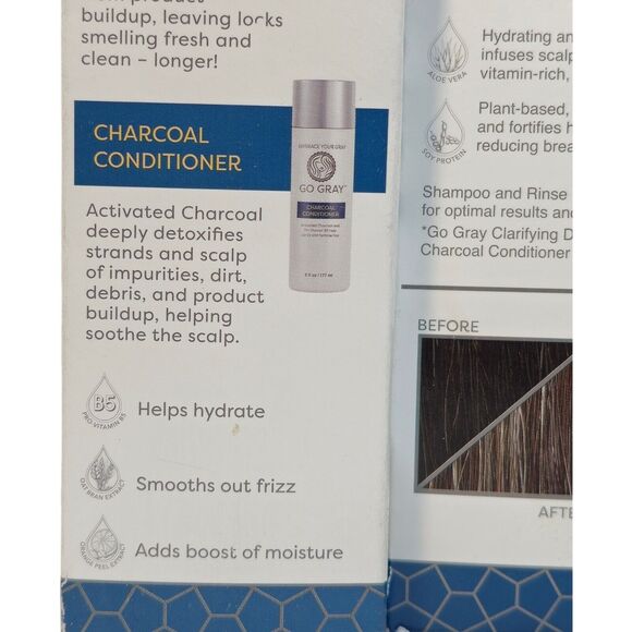Combo Go Gray Remove and Fade Treatment Hair Color Remover Shampoo Conditioner - Picture 6 of 9